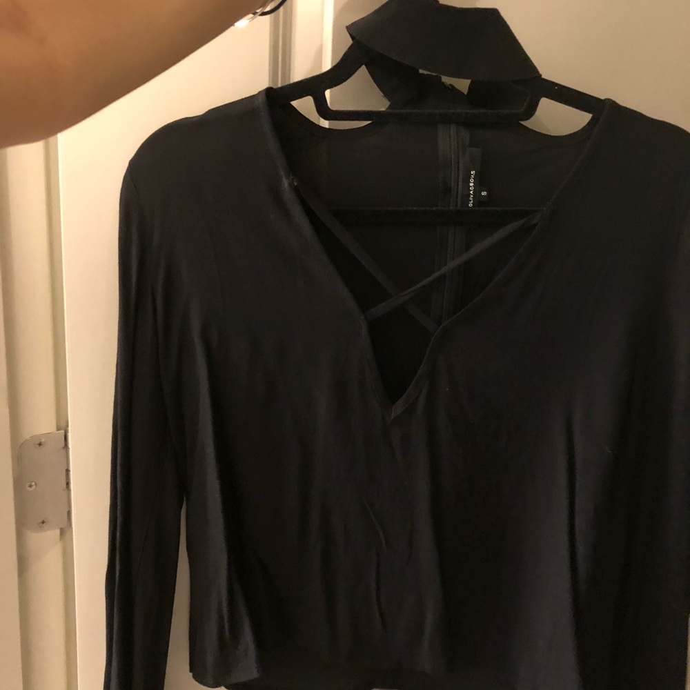 Attached choker top